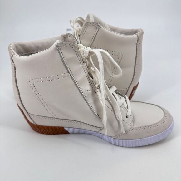 Sorel Women Out N About Wedge Lace-Up Bootie Size‎ 10 Sea Salt/Gum Sneakers - Picture 7 of 8